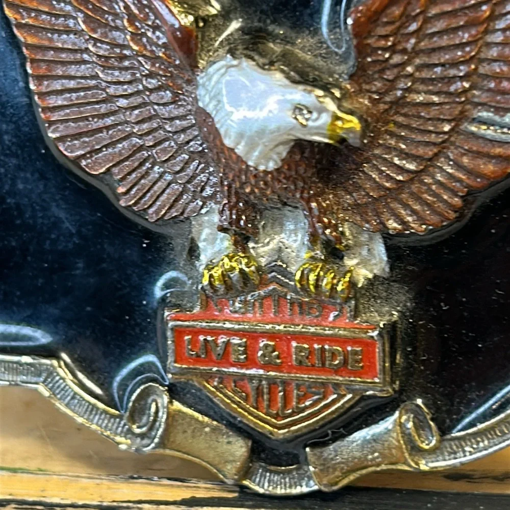 Harley-Davidson Live and Ride collectable belt buckle made in USA